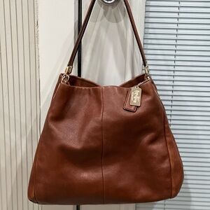Coach Tan Leather Hobo Bag